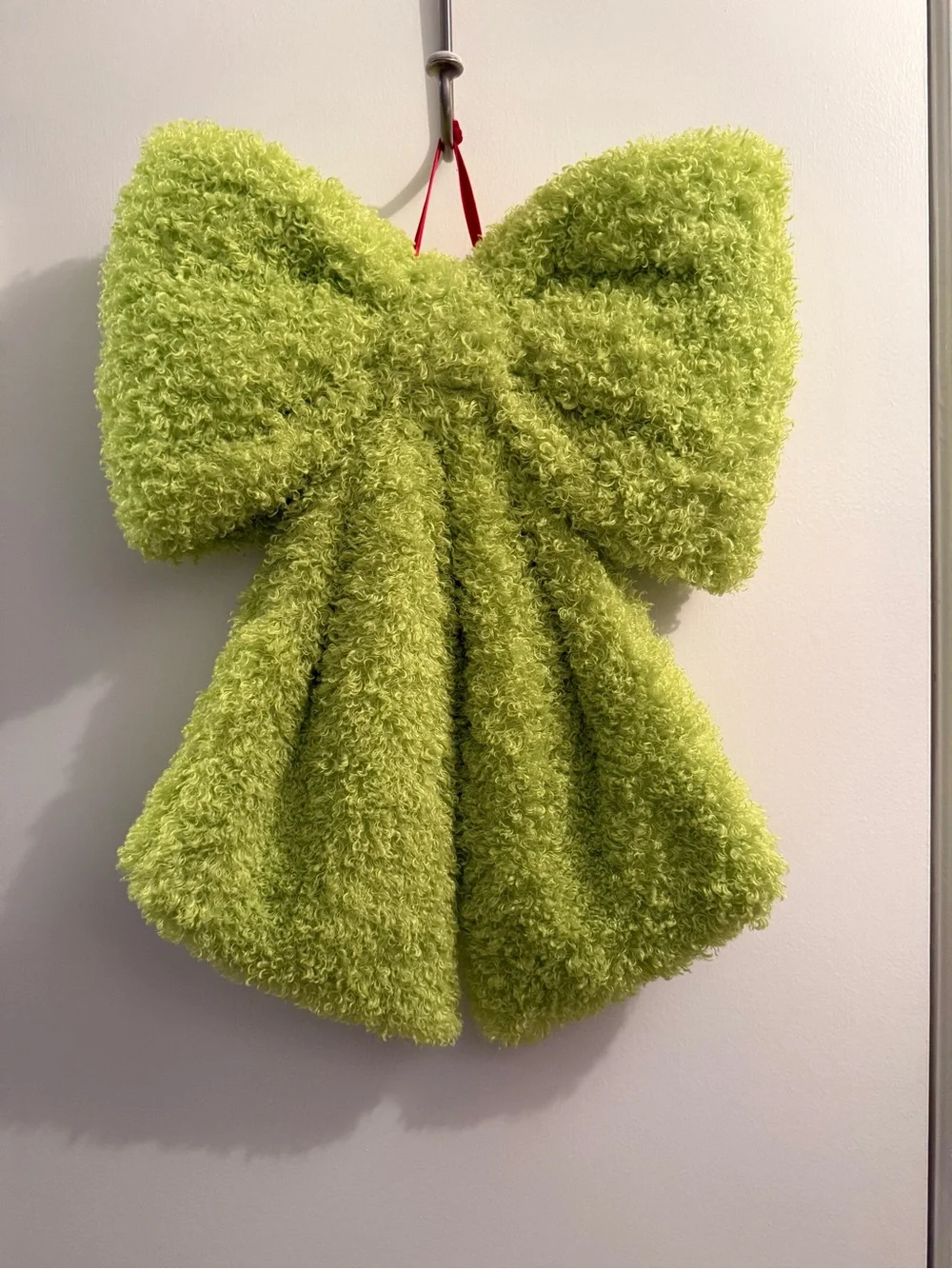VIRAL!! Bright Green Grinch Whimsical Bow- NWT